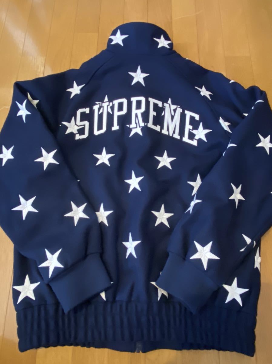 新古品】Supreme Stars Zip Stadium Jacket Navy 星柄 Lサイズ レア