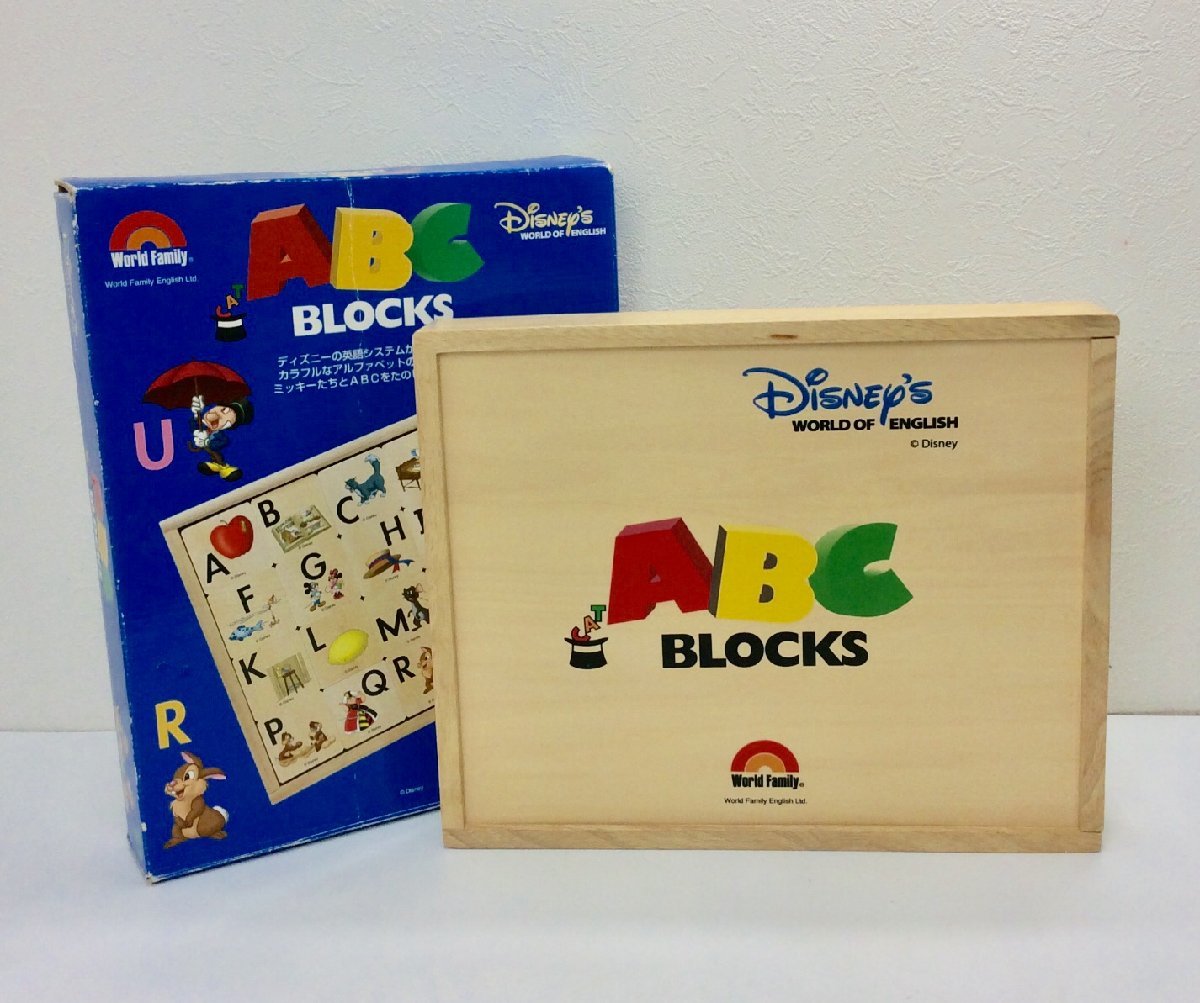 良品 ディズニー ａｂｃ ブロック World Of English 英単語教育 箱付き K0221 英語 売買されたオークション情報 Yahooの商品情報をアーカイブ公開 オークファン Aucfan Com