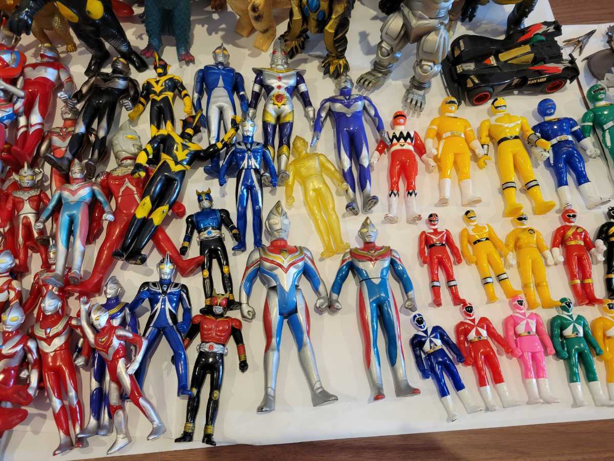 ウルトラマン　ウルトラ怪獣　ソフビ　大量　まとめ売り　仮面ライダー 時代物、レア物]ウルトラマン ウルトラマン怪獣 仮面ライダー 戦隊