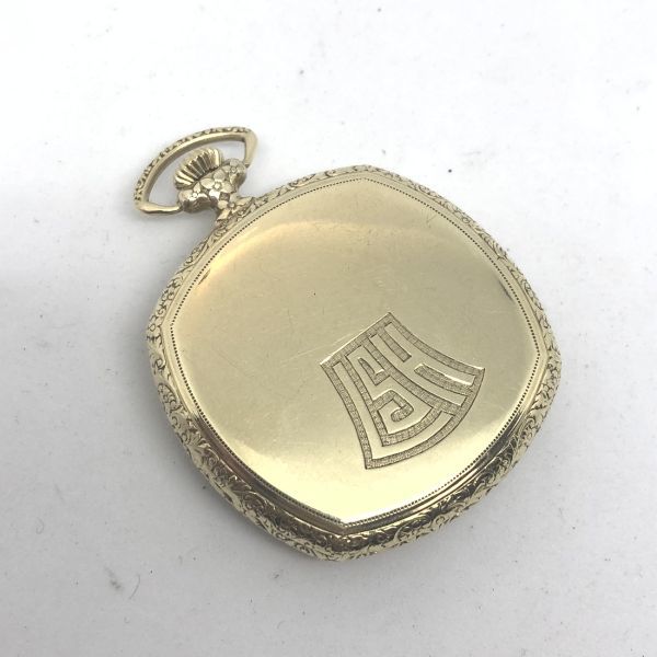 ☆超希少 オメガ 1920年頃製造 4角 OMEGA 懐中時計/稼動品/K14金張り