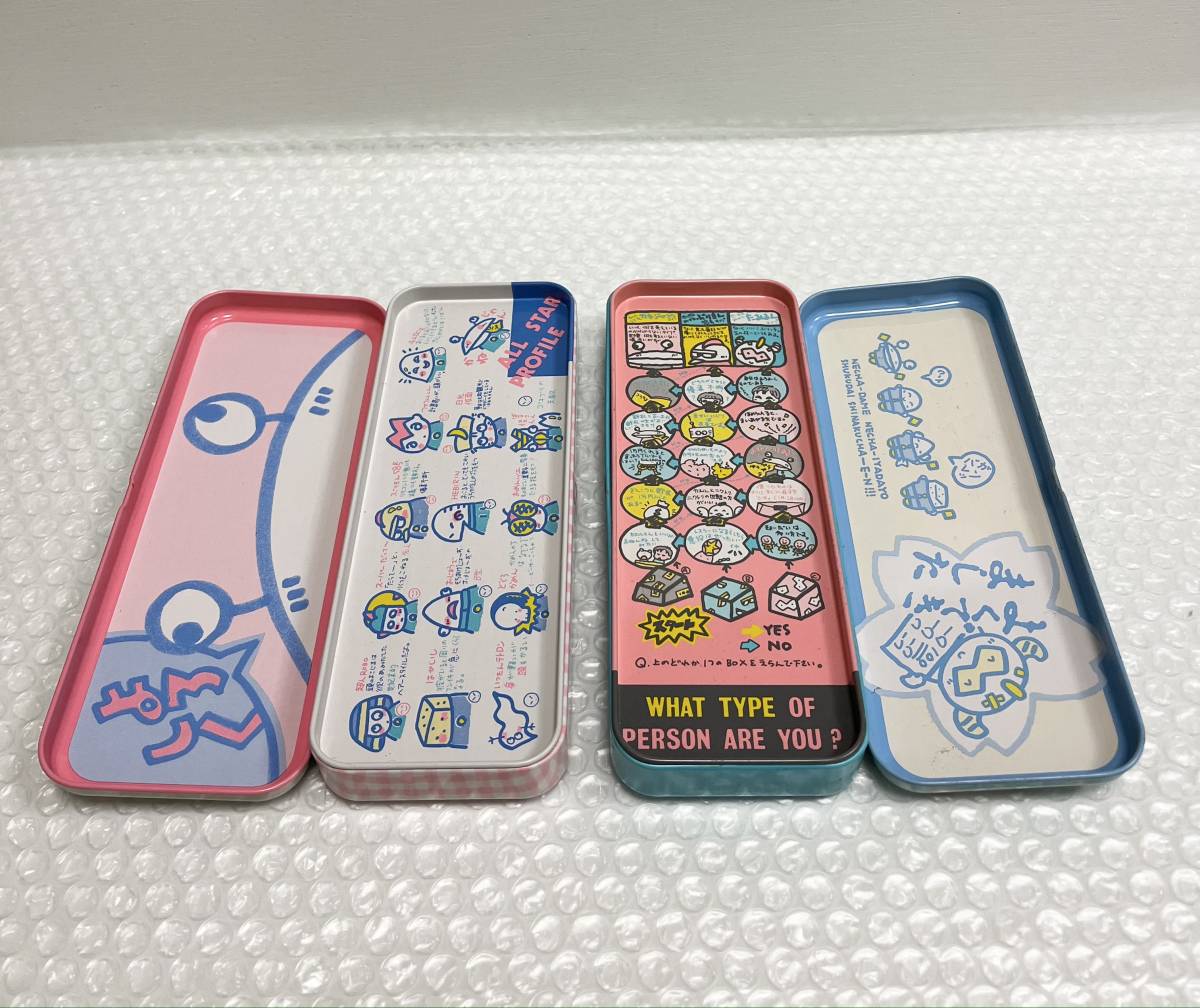 80年代 昭和レトロ 文房具 筆箱 缶ペンケース 2個セット 検 缶ペン