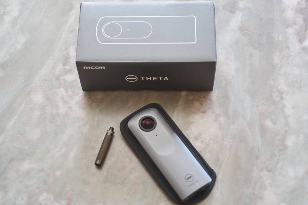 RICOH THETA V 4K対応 360°写真・動画 交換品！エクステンションアダプター TE-1付_8