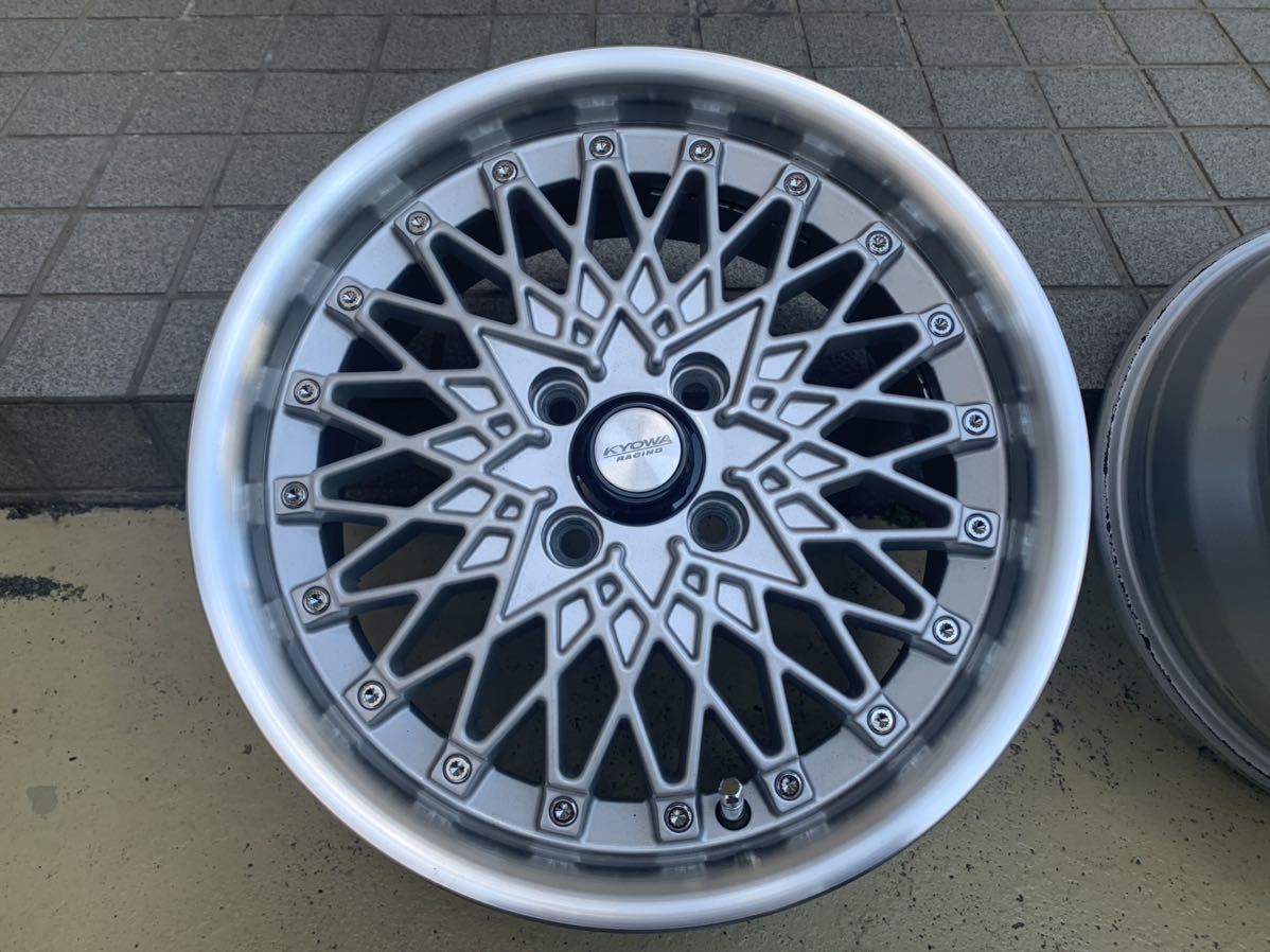 美品 15インチ 6.5J +35 4穴 PCD100 KYOWA キョウワレーシング 