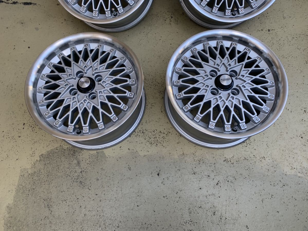 美品 15インチ 6.5J +35 4穴 PCD100 KYOWA キョウワレーシング 