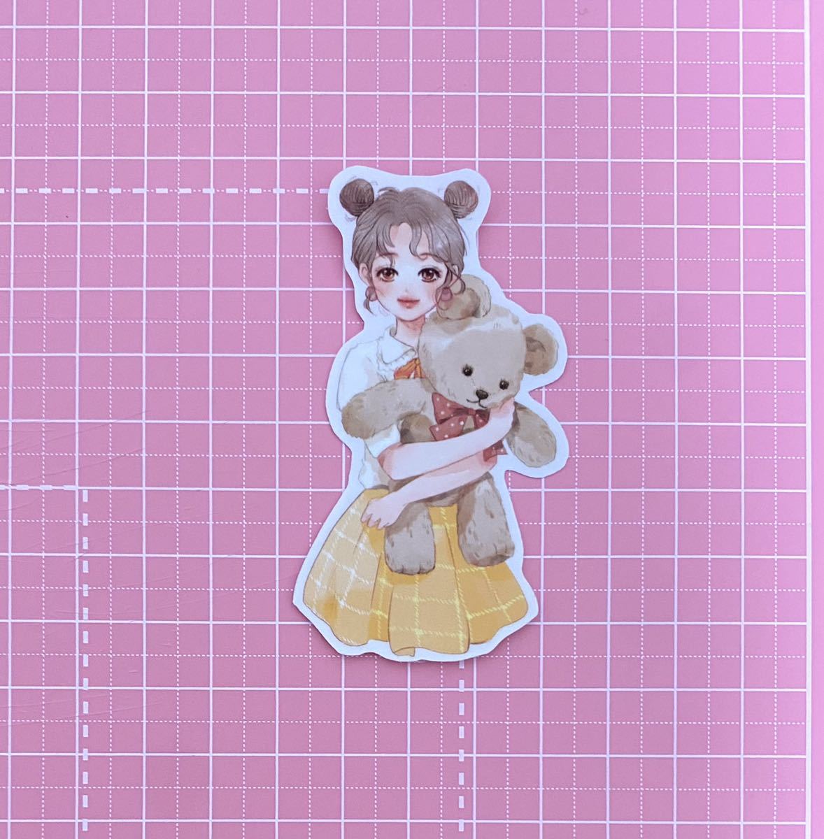 26枚☆OPP フレークシール HAMIL doll 人物 女の子 デザインテープ