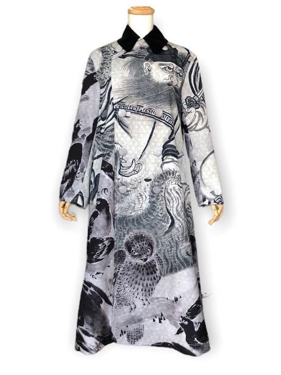 COMME des GARCONS コムデギャルソン 雪村周継 水墨画 総柄オーバー 