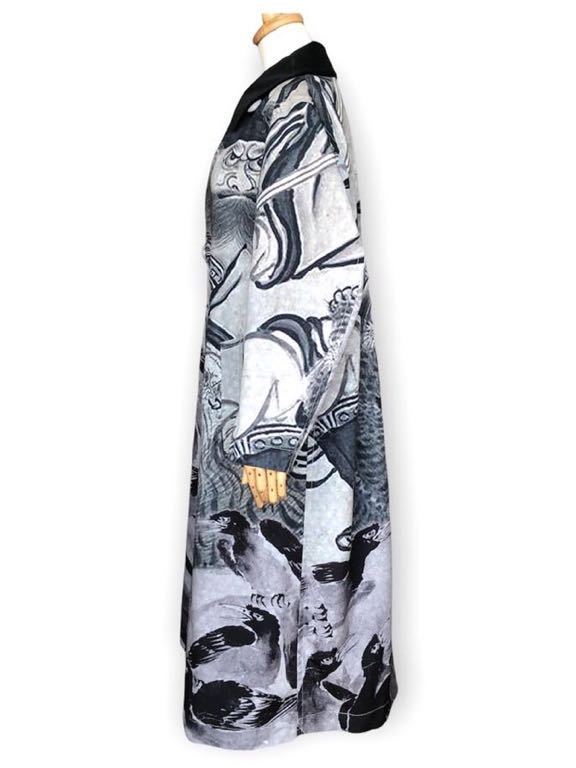 COMME des GARCONS コムデギャルソン 雪村周継 水墨画 総柄オーバー 