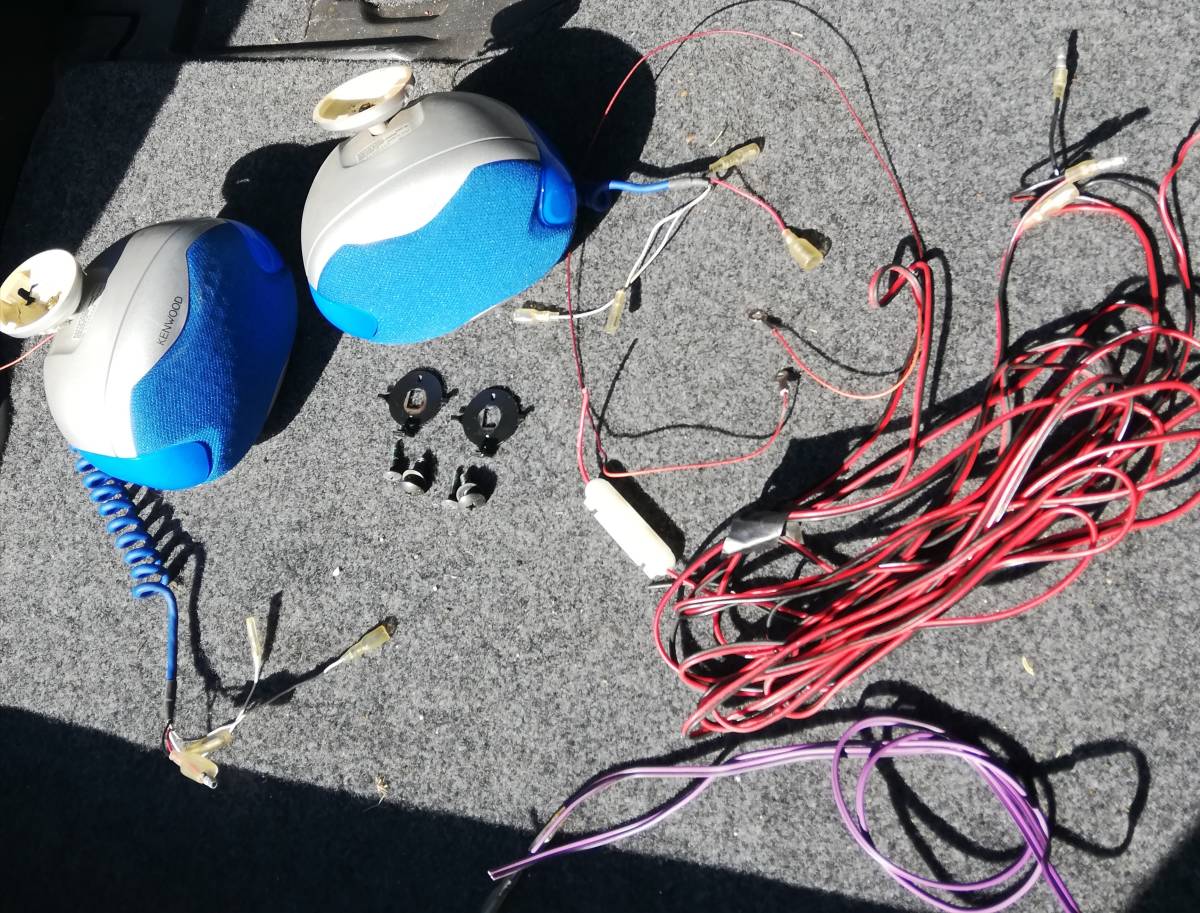 KENWOOD KSC-S1天吊りサテライトスピーカー 青 シルバー KENWOOD