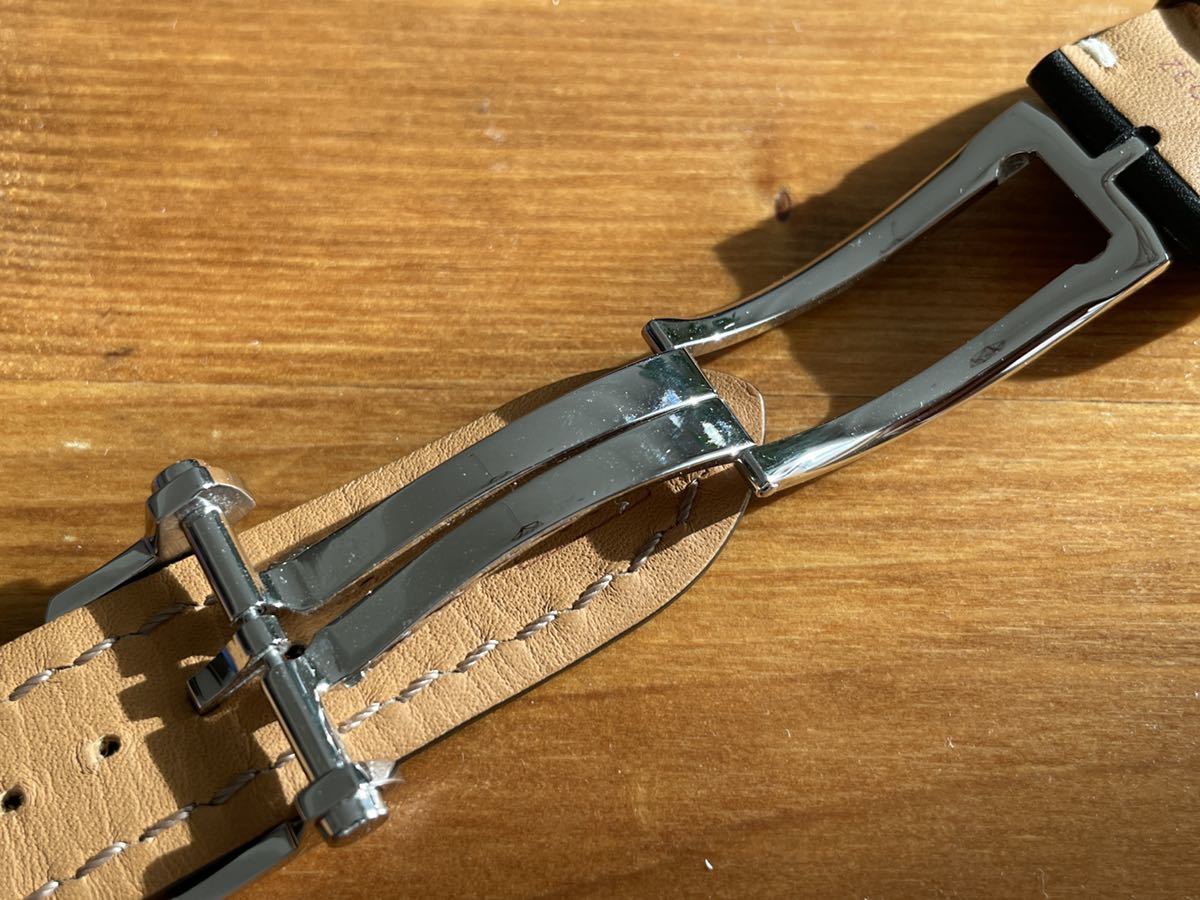 ほぼ未使用 純正/ブライトリング(BREITLING)カーフレザーベルト22mm