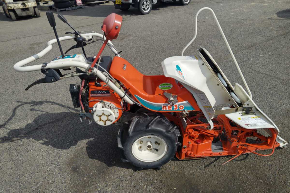 クボタ1条刈り バインダー RE30 稲刈り機 説明書コピー付き(車体 