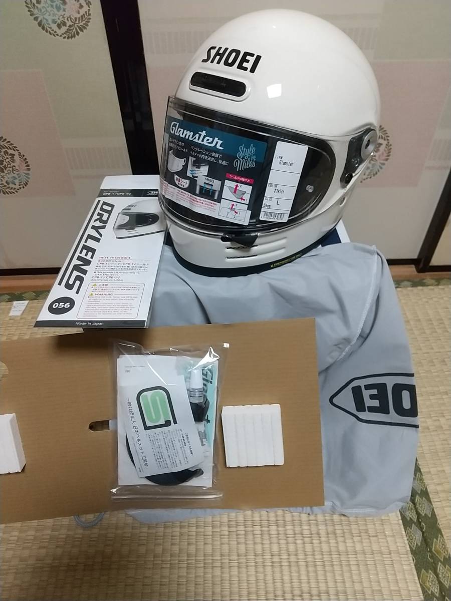SHOEI Glamster オフホワイト Lサイズ(59cm) グラムスター オフ