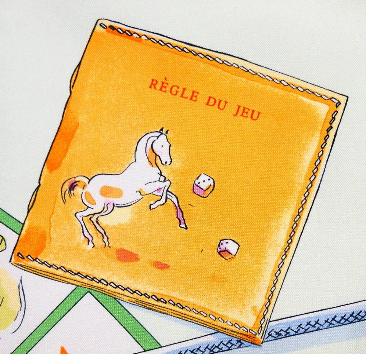 S286】美品 HERMES エルメス スカーフ カレ90 Le Jeu des Petits