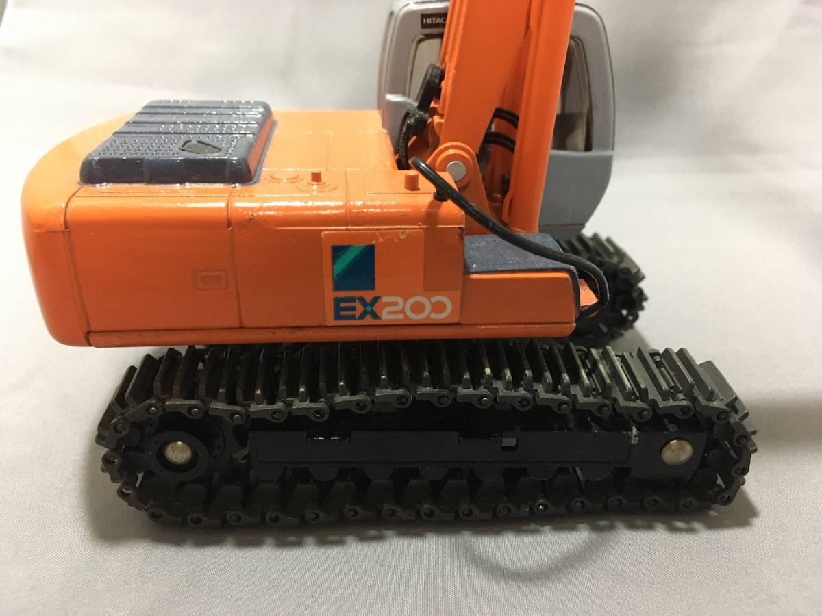 ☆希少重機ミニチュア HITACHI LANDY EX200☆ 1/40スケール日本製 中古