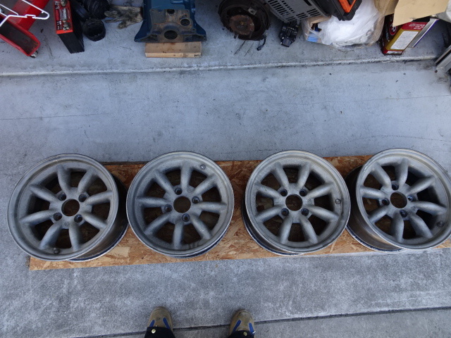 RSワタナベ 8スポーク 15インチ 7J 4H +15 PCD114.3 中古 希少 旧車 86 