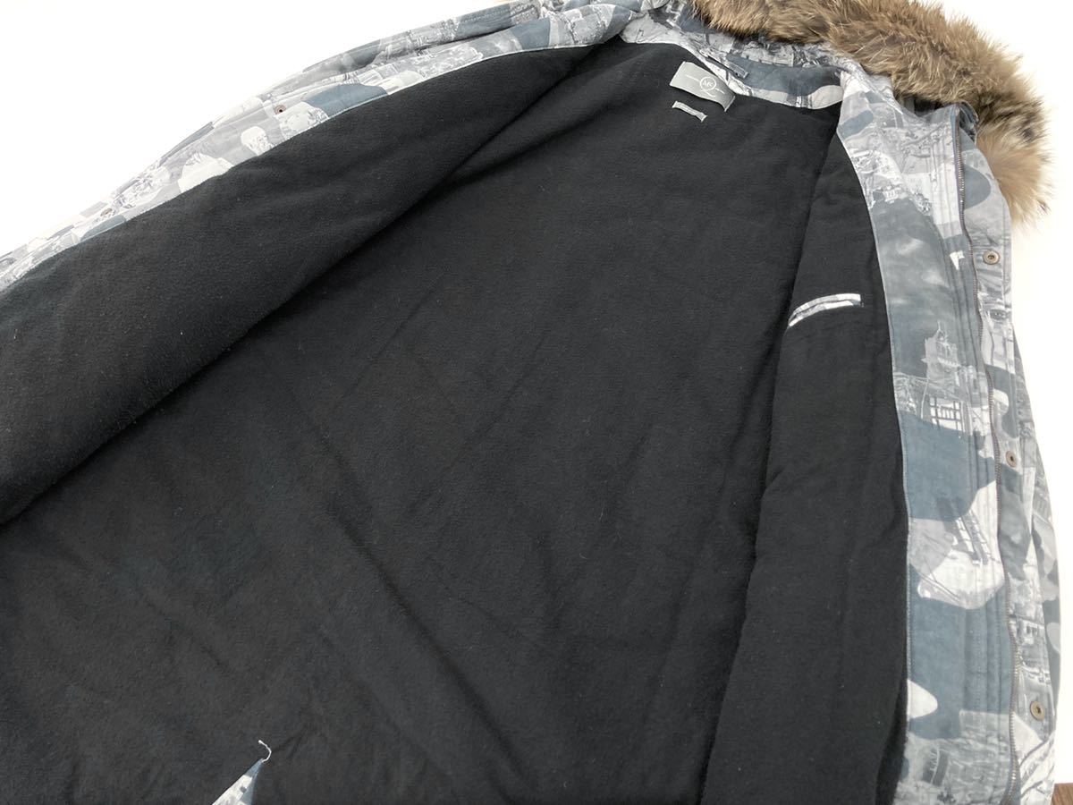 中古 MCQ ALEXANDER MCQUEEN 総柄モッズコート ∀ McQ マックキュー Alexander McQueen アレキサンダーマックイーン