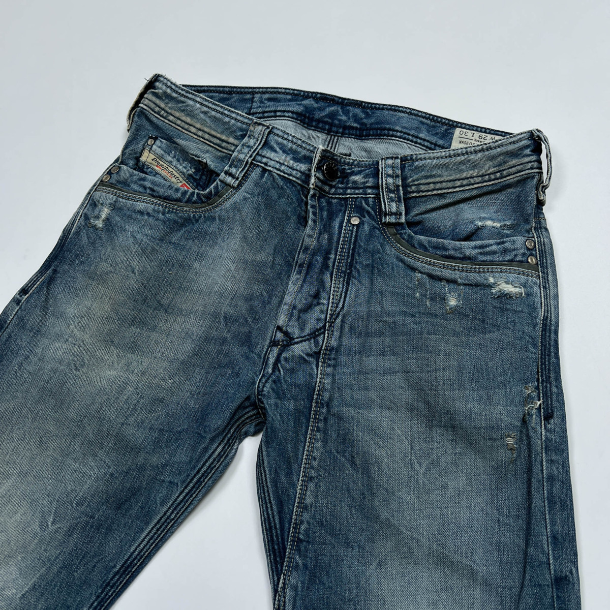 激渋!!◇DIESEL ディーゼル 色落ちダメージ加工 デニム パンツ 