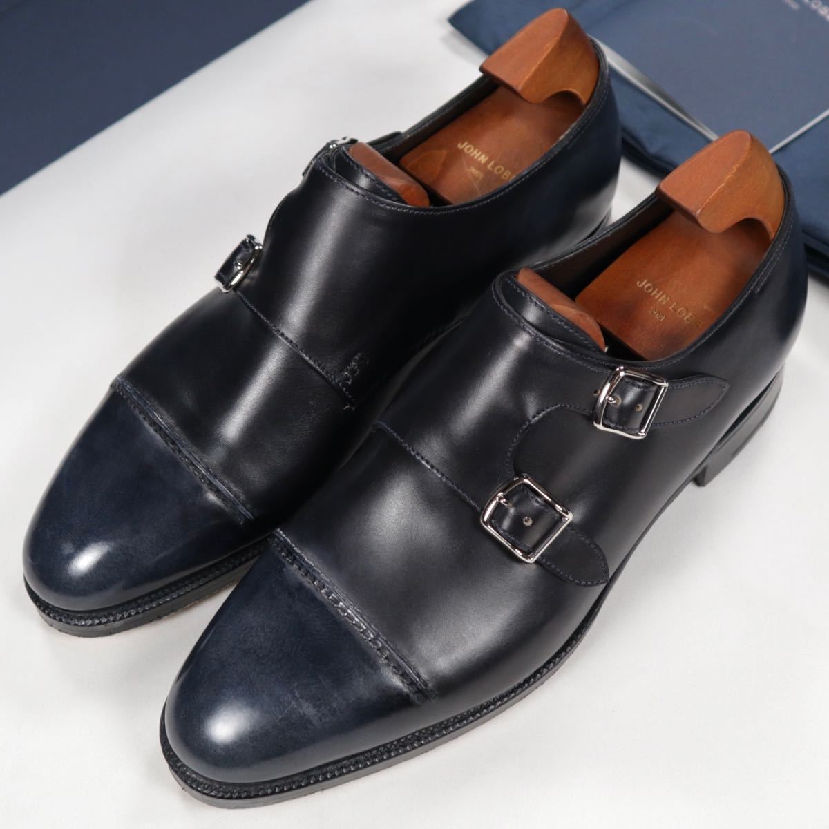1円〜 新品 JOHN LOBB WILLIAM 75 ダブルモンクストラップ シューズ 7 