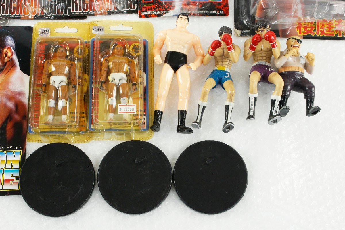 新日本プロレス　アントニオ猪木、ヒクソングレイシー、ボブ・サップなど9体セット 一部未開封】プロレス・格闘技フィギュアセット ヒクソン・グレイシー