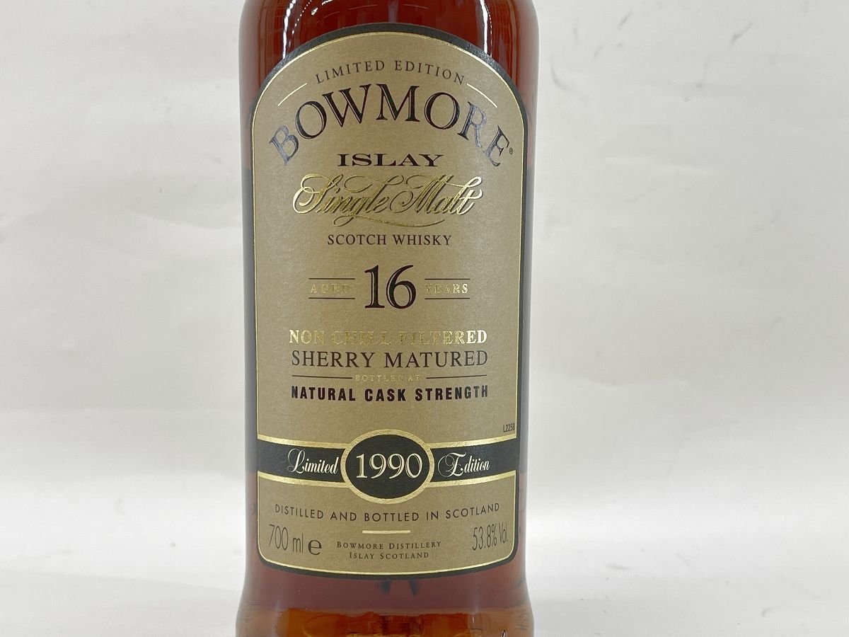 古酒 ボウモア 16年 1990 シェリーマチュアード 700ml 未開栓 アイラ 