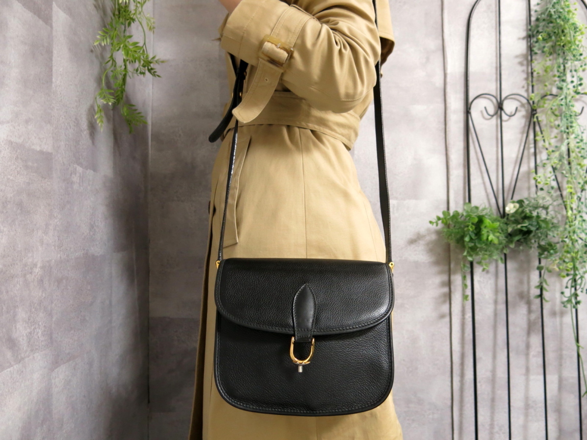 ○超美品○GUCCI オールド グッチ○ホースビット○カーフ レザー 本革 