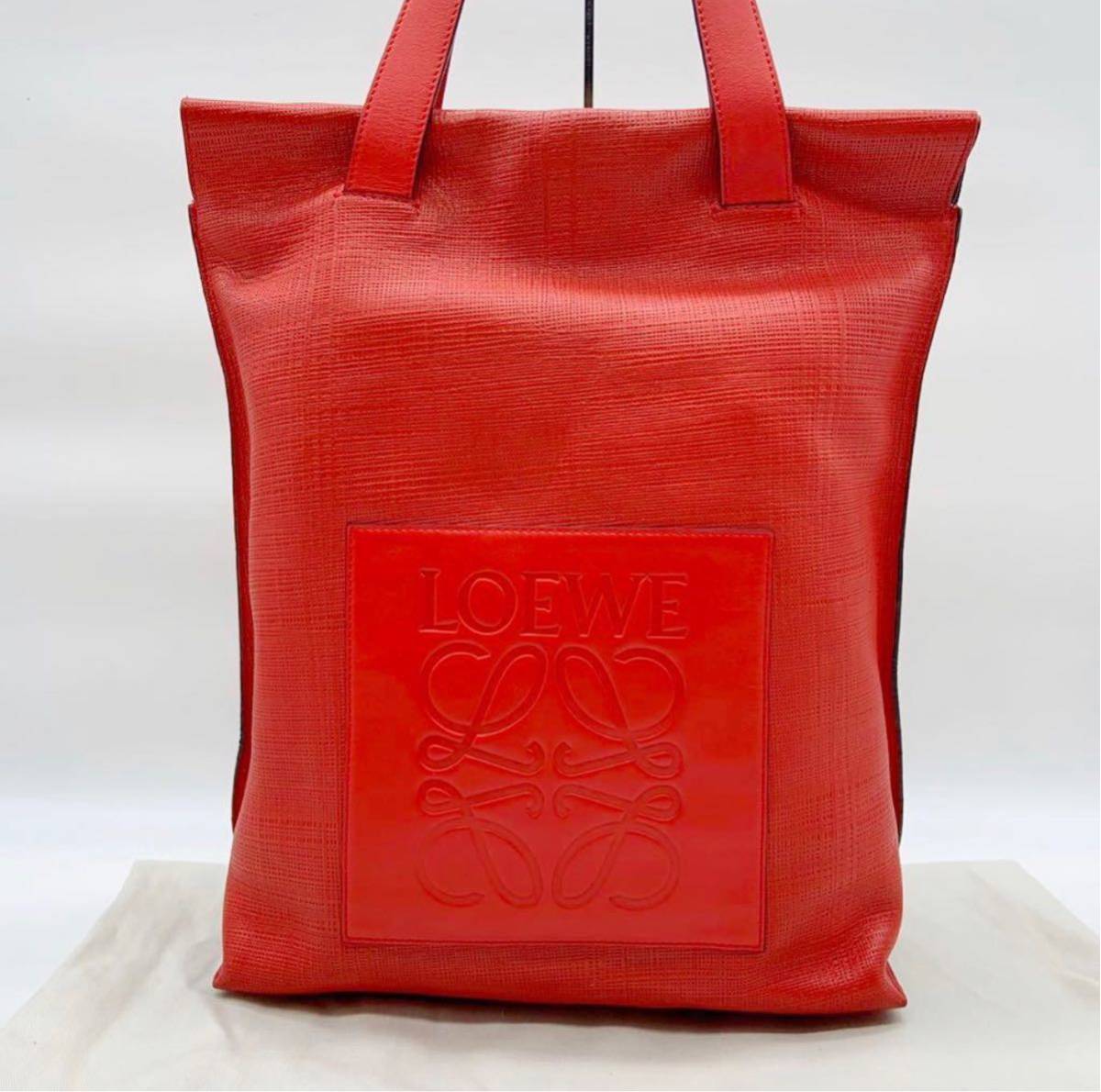 1円 LOEWE ロエベ アナグラム レザー トートバッグ ショルダーバッグ 肩掛けかばん レディース ネイビー系 AI2394ヒキ ロエベ アナグラム ショルダ－バッグ ナッパレザー LOEWE ブラウン 1円