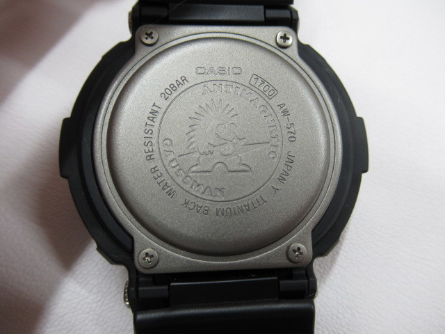 G-SHOCK Gショック AW-570MB-1VT GAUSSMAN MEN IN BLACK ガウスマン 