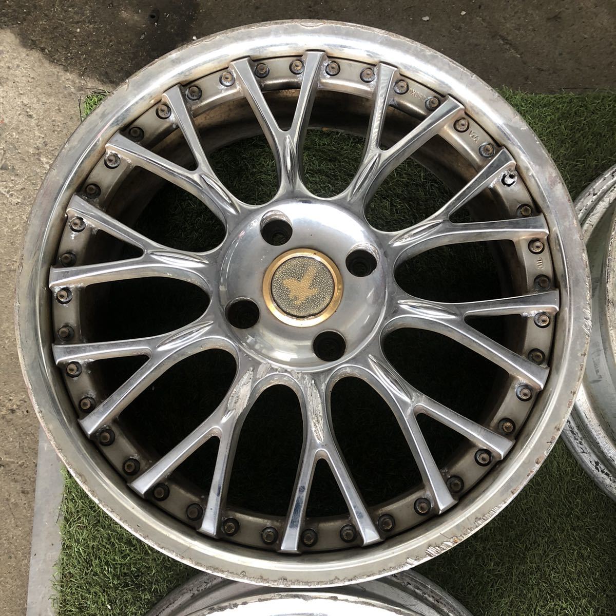 53270309】☆中古ジャンク品☆AHP SYPRESS 18インチ 18×7.0J ET 56 