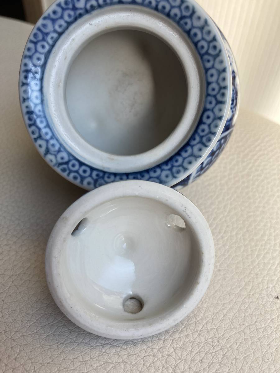 九谷 三足丸紋獅子香炉 角福 九谷焼 香炉 角福 香道具 色絵 九谷焼 三