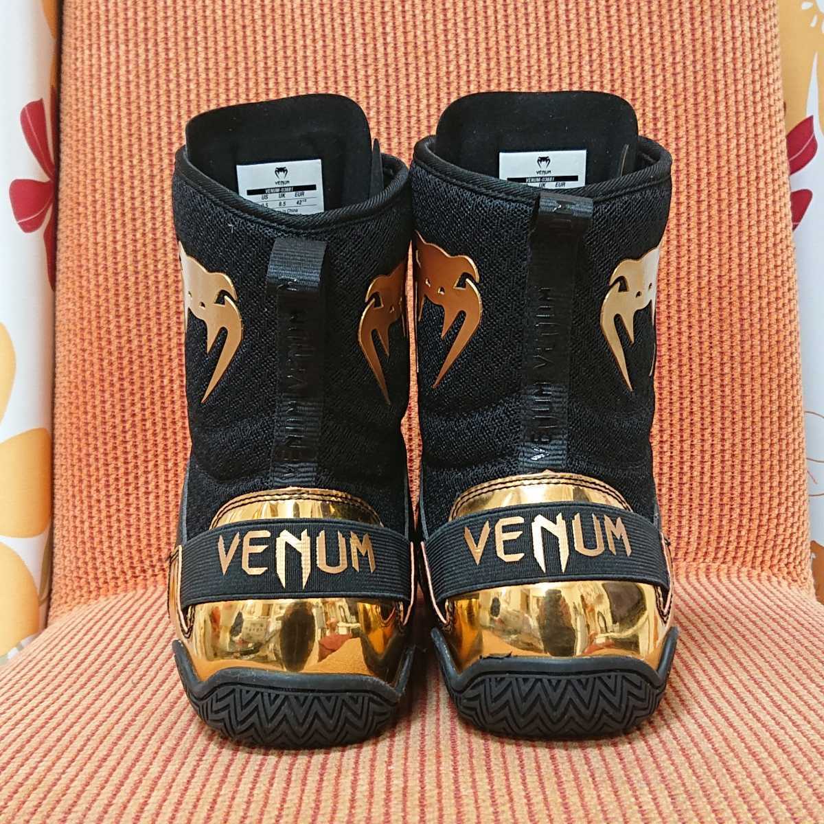 VENUMヴェナム ボクシングシューズ 27.5cm 黒／金 ※検索)ボクシング  