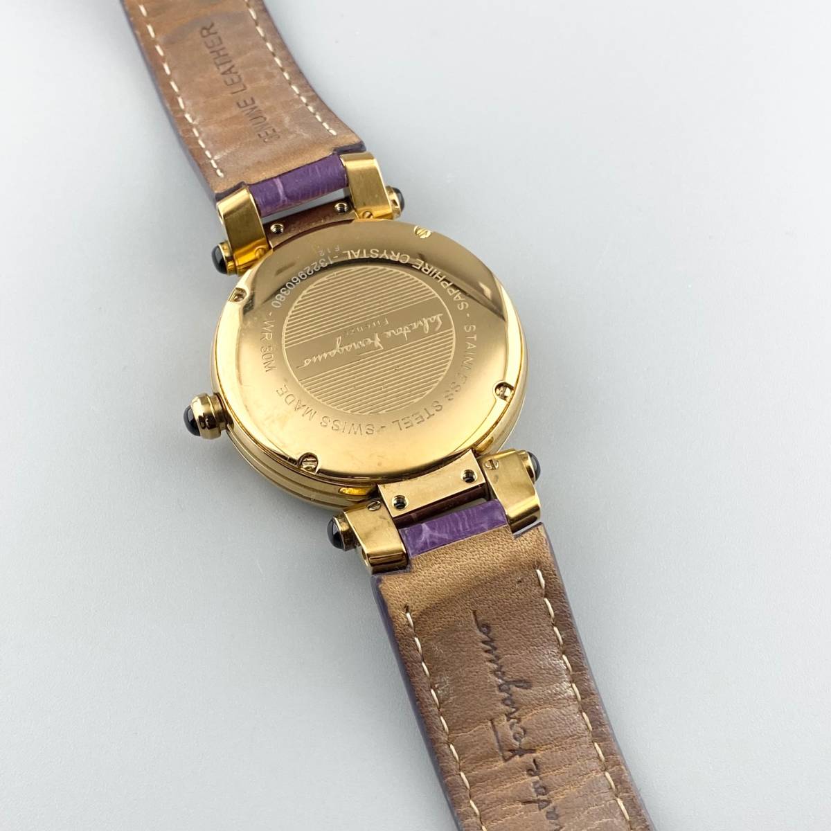 1円〜】Ferragamo フェラガモ 腕時計 メンズ ブルーシェル文字盤