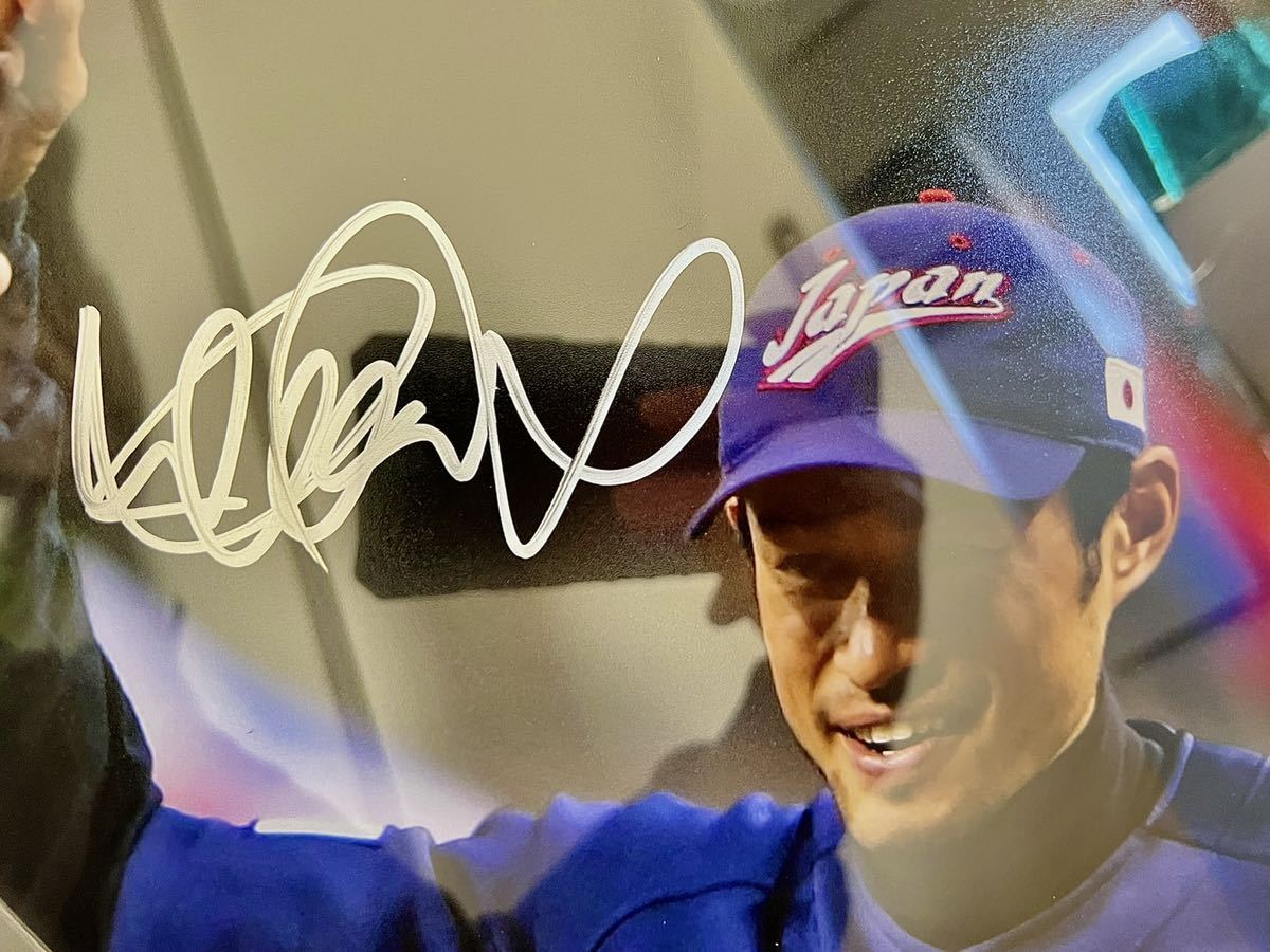 ★ラスト1枚★2006 WBC優勝 王貞治監督 & イチロー直筆サイン ポスターサイズフォト 額装済！ 1枚入荷 完璧なサイン 2006 WBC優勝 王貞治監督 & イチロー直筆サイン