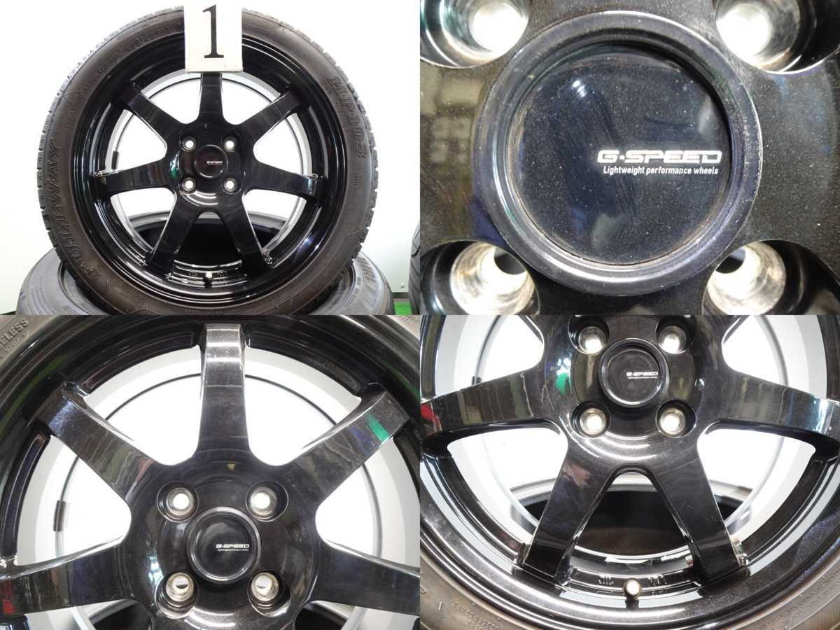4本 G.speed 16インチ 6J +45 4H 100 ラジアル FULLWAY HP108 19年 195 