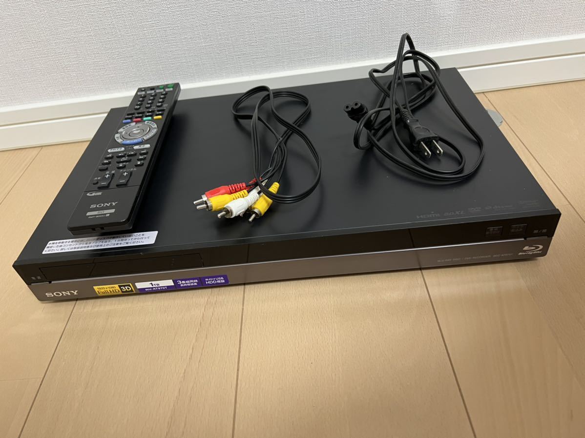 SONY 3番組同時録画ブルーレイレコーダー BDZ-ET1000美品