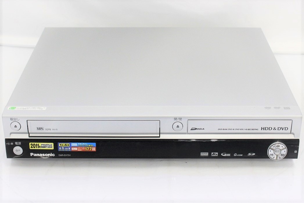 Panasonic VHS/DVDレコーダーDMR-ES30V ビデオ一体型 Panasonic DMR-ES30V DVD/VCR Combo Player Recorder no/ Remote & AV