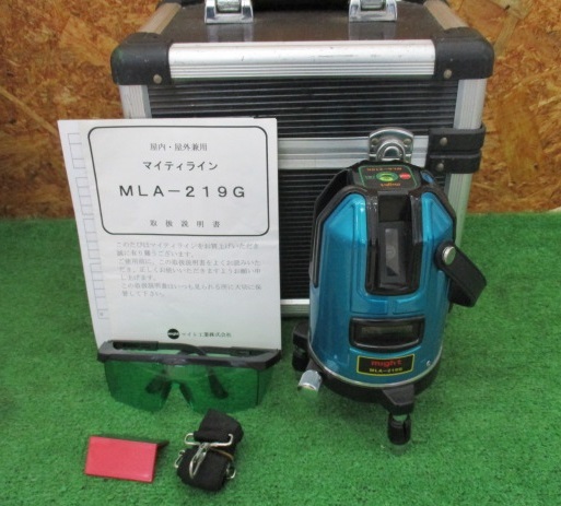 △ T194 グリーンレーザー墨出し器 might マイト工業 MLA-219G 現状品