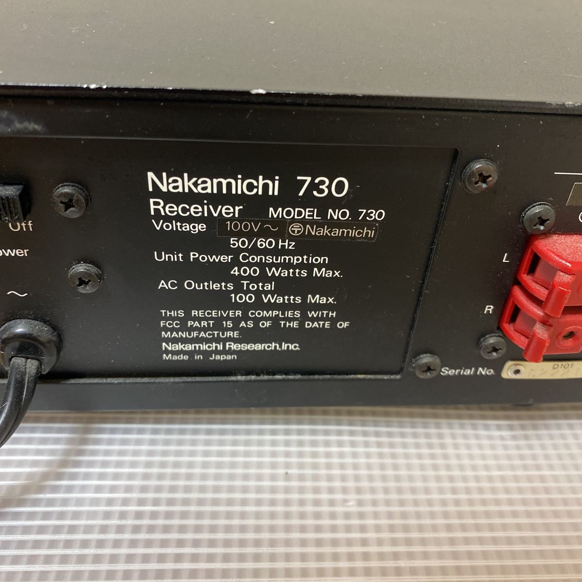 Nakamichi ナカミチ730 Receiverパワーアンプ ジャンク(一般)｜売買