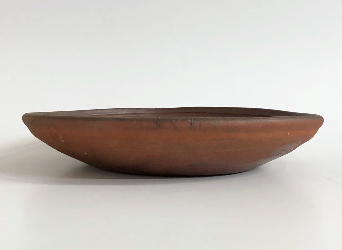 KTH-024 森神仙 備前焼 大皿 平皿 直径約31.5cm 師: 森竹山 良品 備前