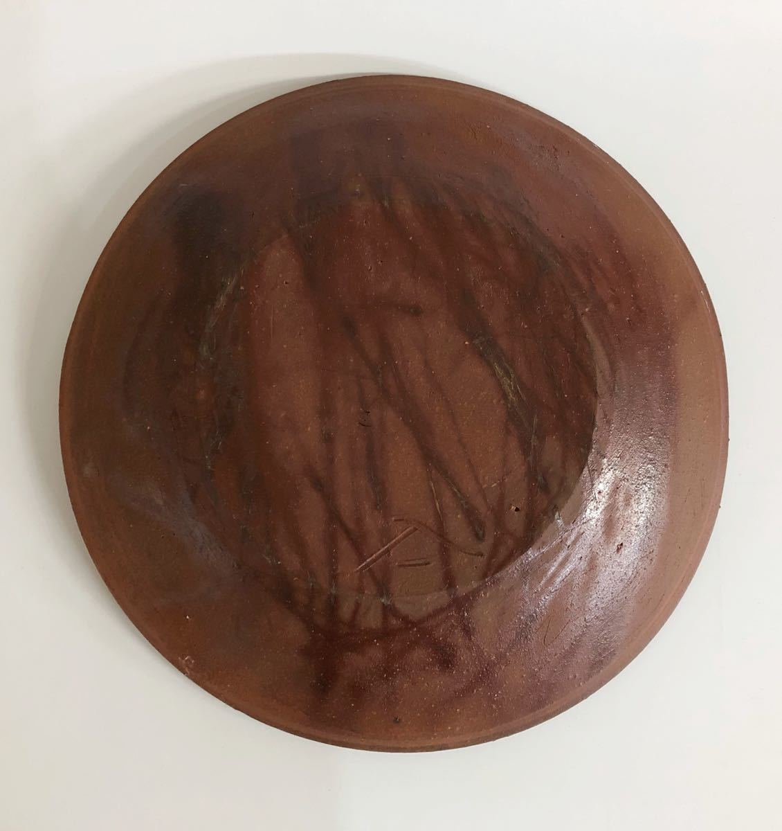 KTH-024 森神仙 備前焼 大皿 平皿 直径約31.5cm 師: 森竹山 良品 備前