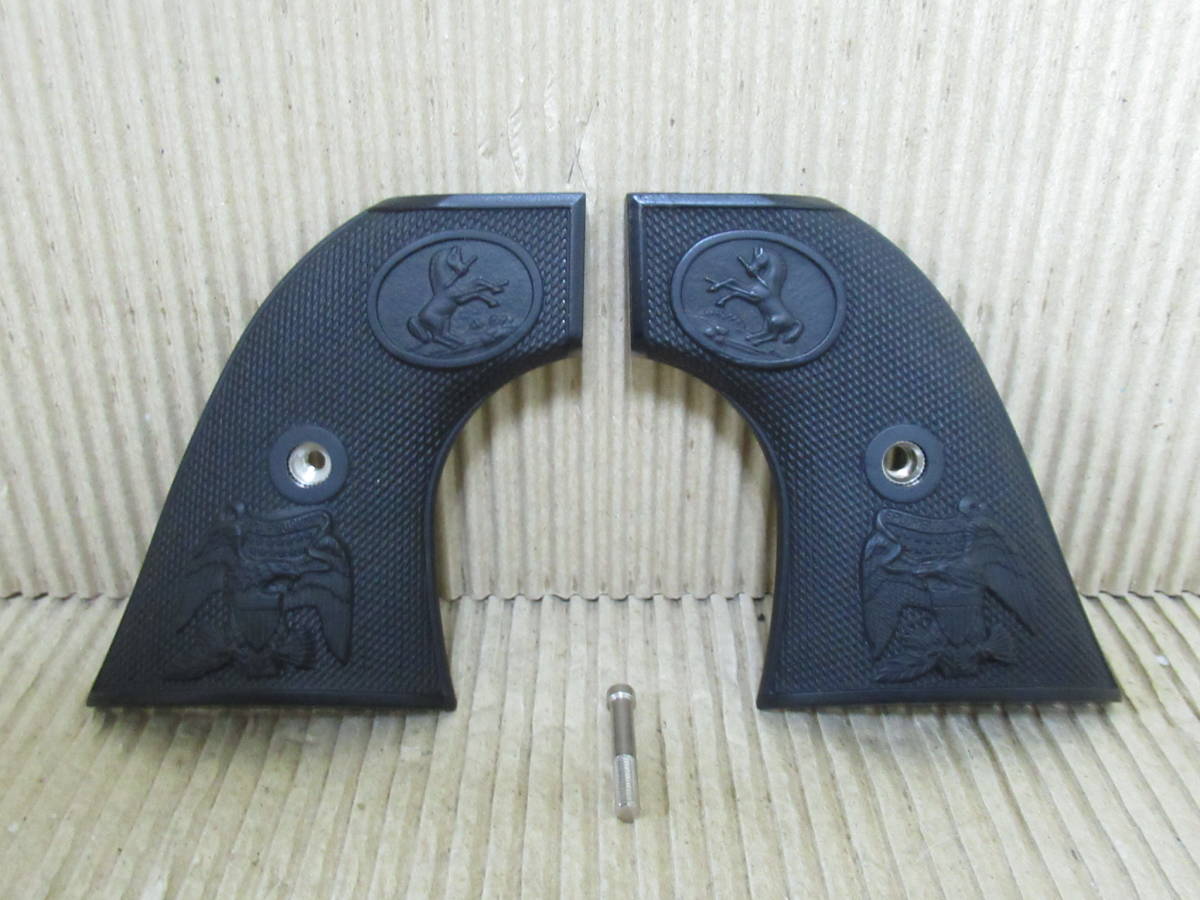 美品！TANAKA WORKS(タナカワークス)S.A.A.45(2nd)用 純正アメリカンイーグルグリップ(ブラック)中古品_1