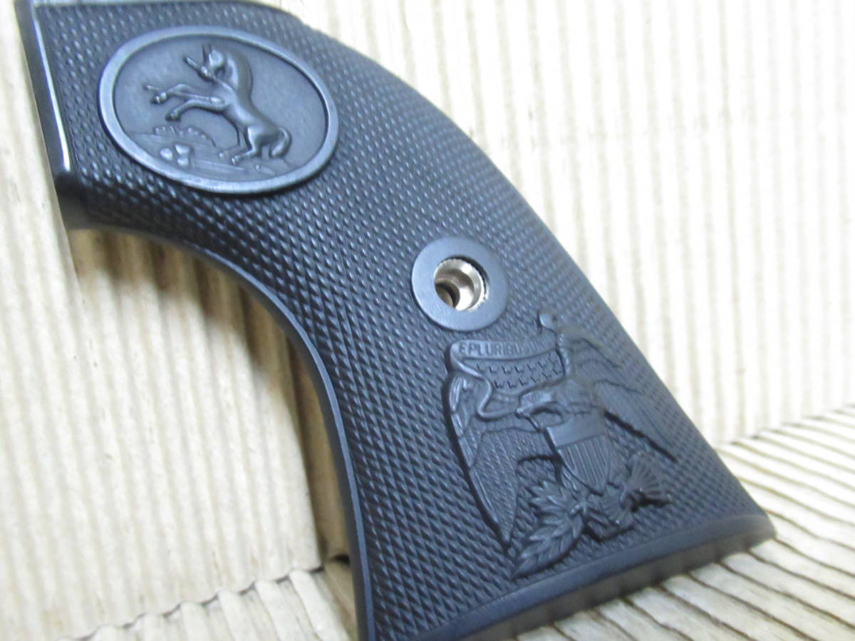 美品！TANAKA WORKS(タナカワークス)S.A.A.45(2nd)用 純正アメリカンイーグルグリップ(ブラック)中古品_7