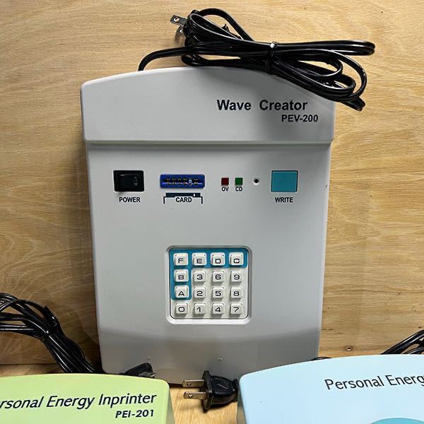 USED/同梱=ウェーブクリエーター PEV-200 波動水 パワーウェーブ PEI