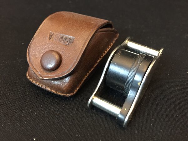 希少品 ヴィンテージ 折り畳み式 ルーペ 虫眼鏡 ブラック アンティーク