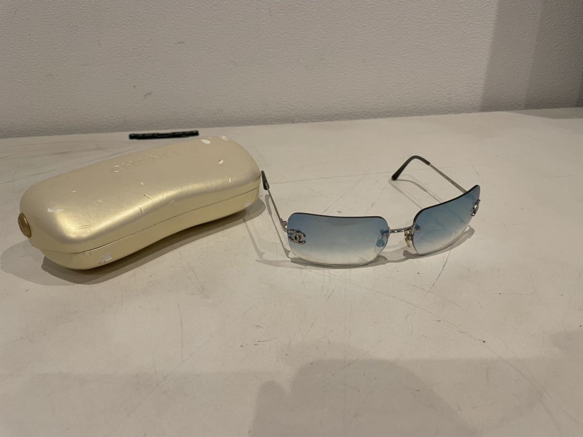 中古】サングラス CHANEL シャネル 4017-D 62□17-120 ブルー ツー