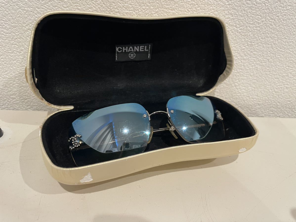 中古】サングラス CHANEL シャネル 4017-D 62□17-120 ブルー ツー