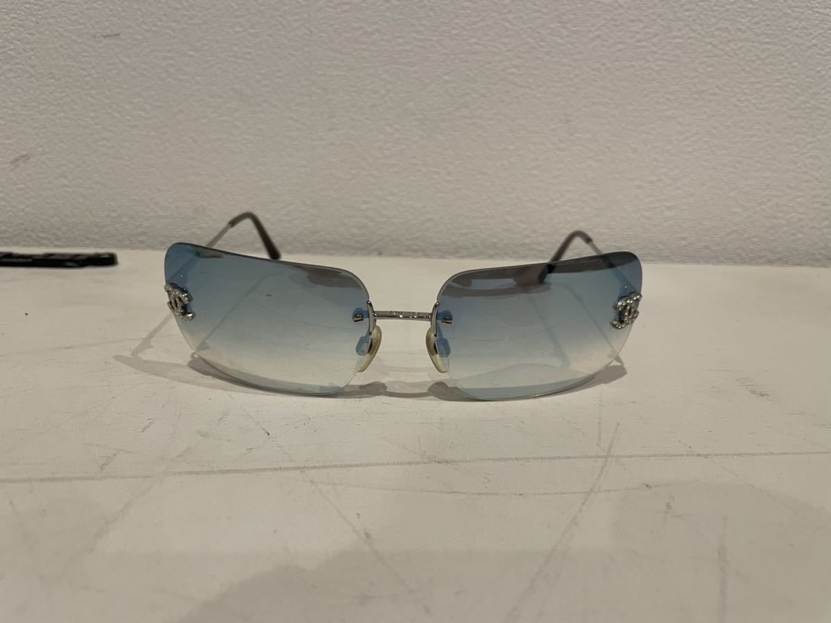中古】サングラス CHANEL シャネル 4017-D 62□17-120 ブルー ツー