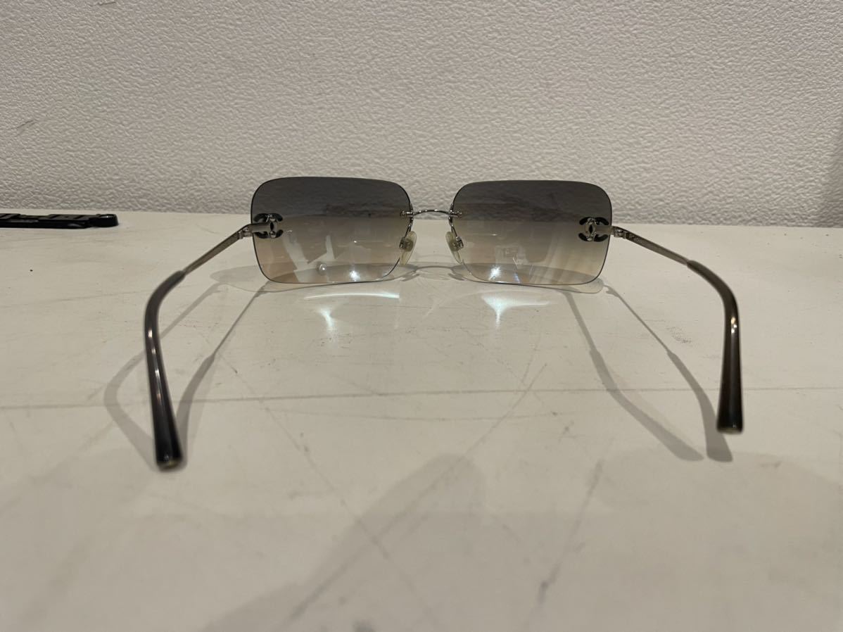 CHANEL シャネル/ココマークストーンサングラス/ブラウングラデーション/4017-D/62 17 120/ABランク/89【中古】 美品 シャネル 4017-D サングラス ココマーク グラデーション ブラウン