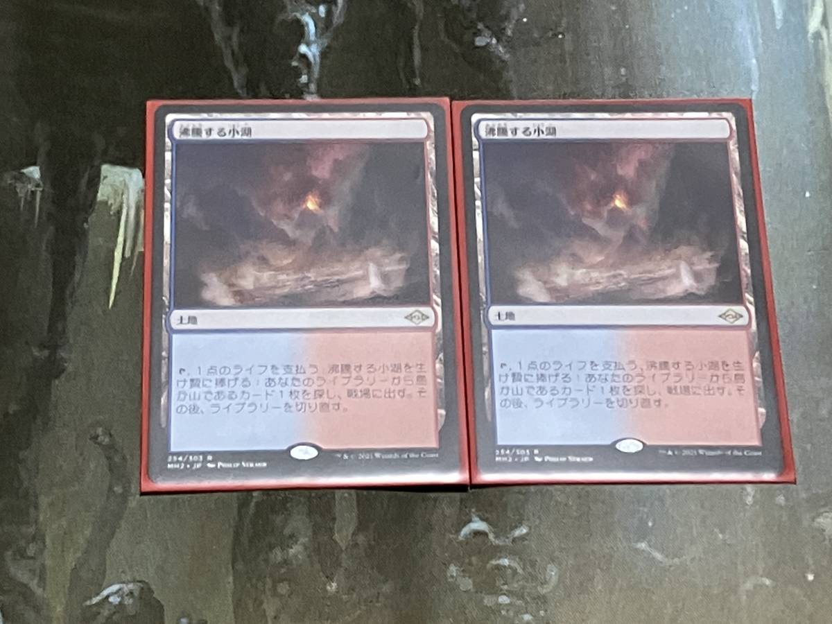 沸騰する小湖 MTG | 土地R 日本最大級 - 日2枚セット モダンホライズン