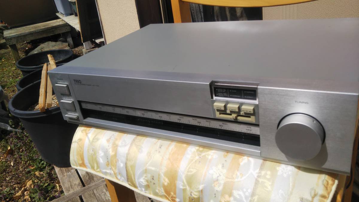 TORIO KT-1100 動作品 KT-1100 TRIO FM&frasl;AM 高音質・調整済み (7号機) ステレオチューナー