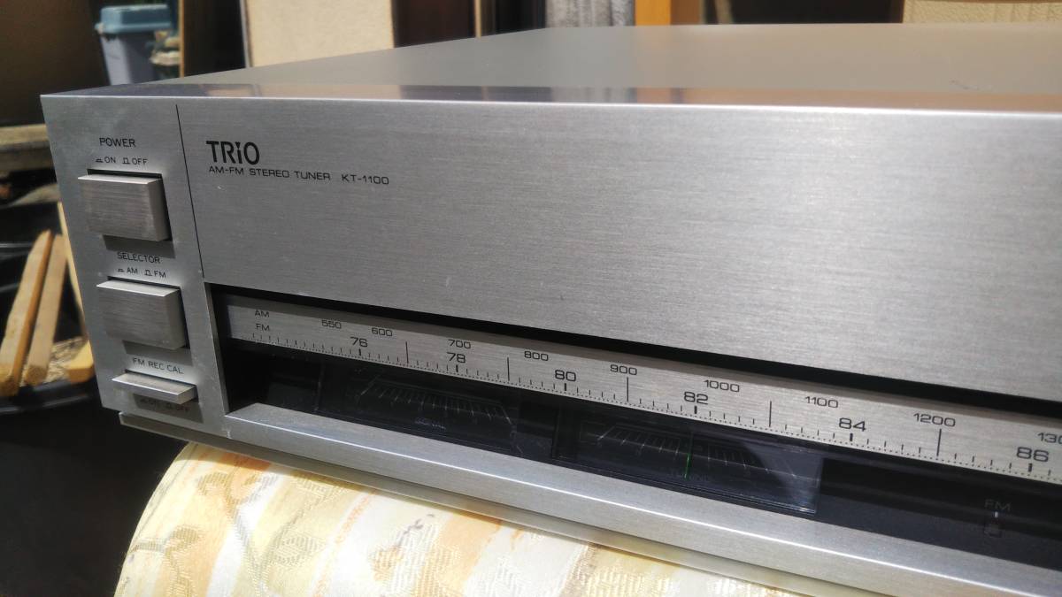 TORIO KT-1100 動作品 KT-1100 TRIO FM&frasl;AM 高音質・調整済み (7号機) ステレオチューナー