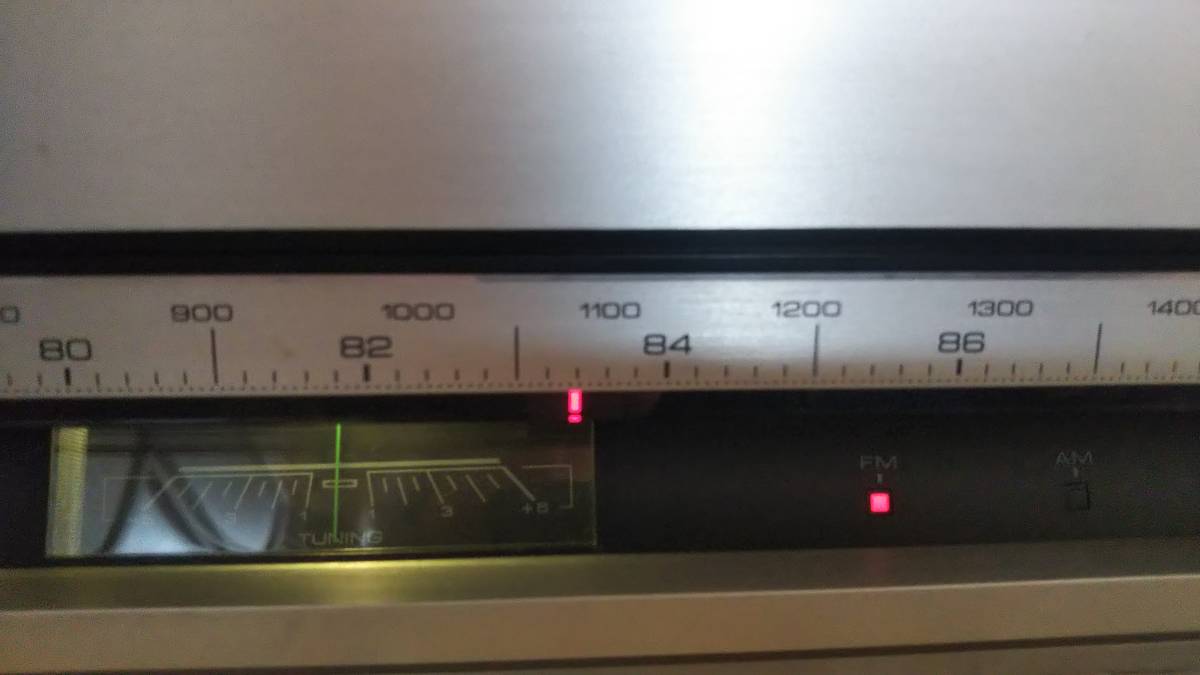 TORIO KT-1100 動作品 KT-1100 TRIO FM&frasl;AM 高音質・調整済み (7号機) ステレオチューナー